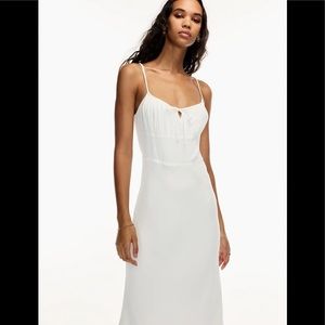 Aritzia Wilfred Bellow Midi Dress - Light Birch